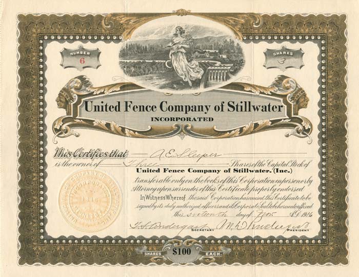 United Fence Co. of Stillwater Incorporated